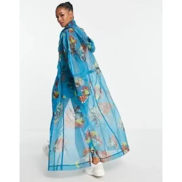 Adidas x Ivy Park Printed Organza Jacket M - Picture 2 of 10